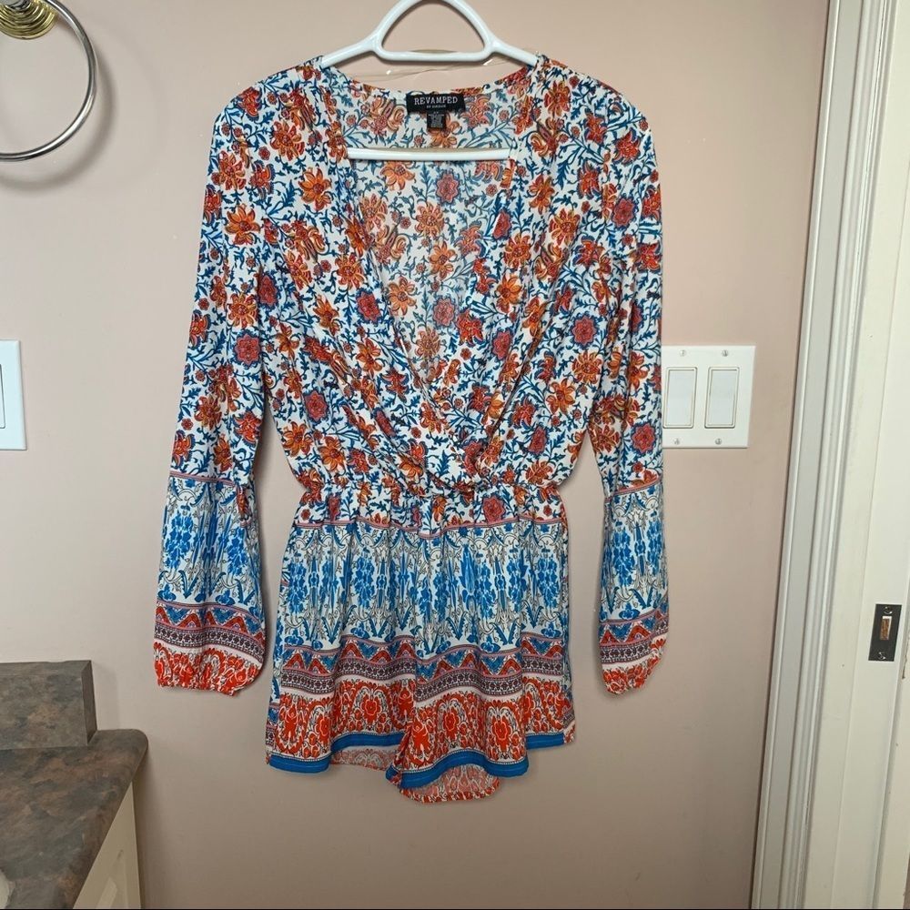 Printed Romper Size Small